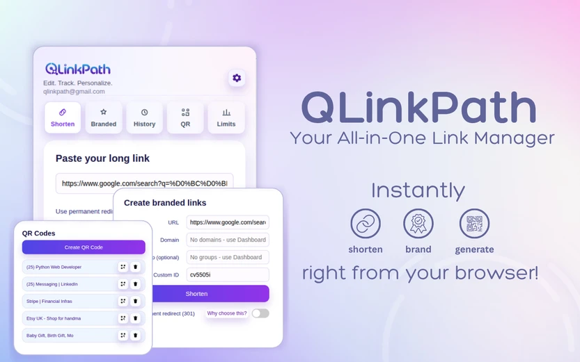 QLinkPath Chrome extension